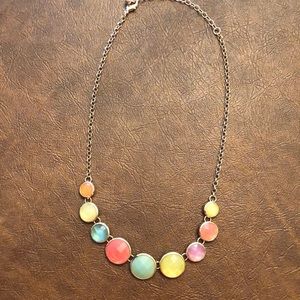 Necklace with colorful stones